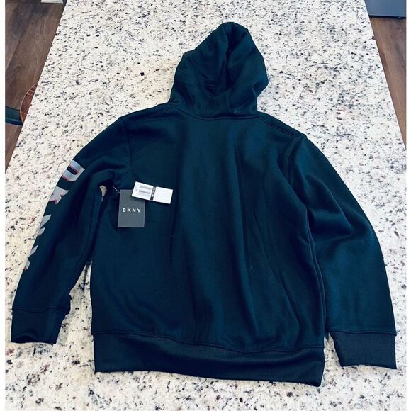 DKNY Boys' Classic Long Sleeve Sweatshirt/Hoodie - Picture 3 of 5